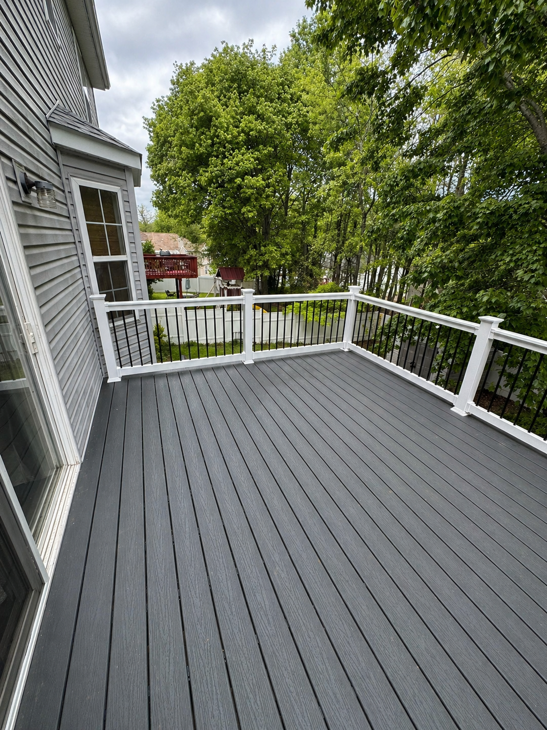 Completed composite deck construction project by A&A Legacy