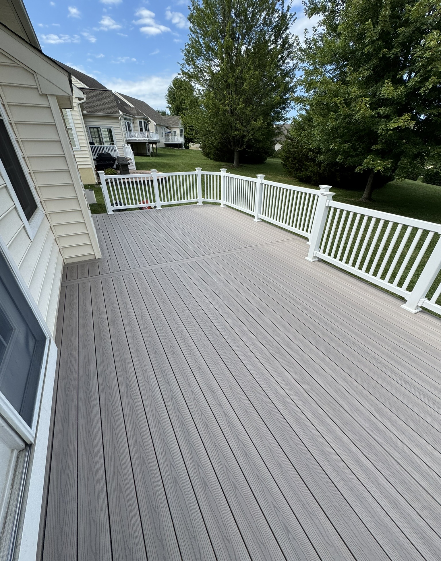 Deck Builder composite deck installation example