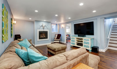 aa legacy construction basement lighting